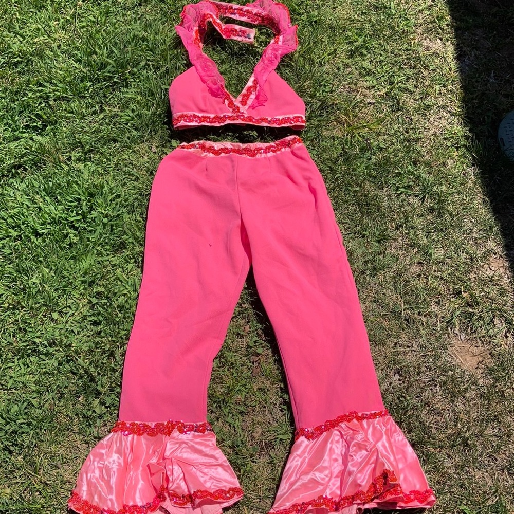 Vintage Pink Sequins Costume Size 2